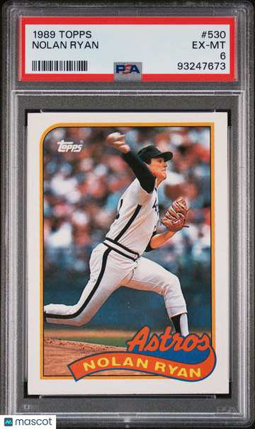 1989 Topps Nolan Ryan #530 PSA 6