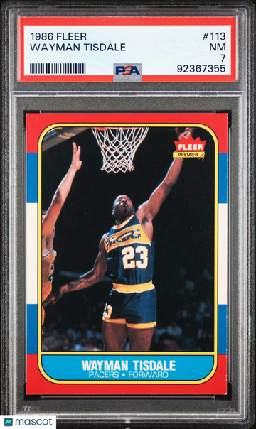 1986 Fleer Wayman Tisdale #113 PSA 10