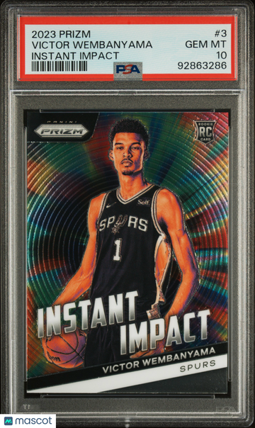 2023 Panini Prizm Instant Impact Victor Wembanyama #3 PSA 10