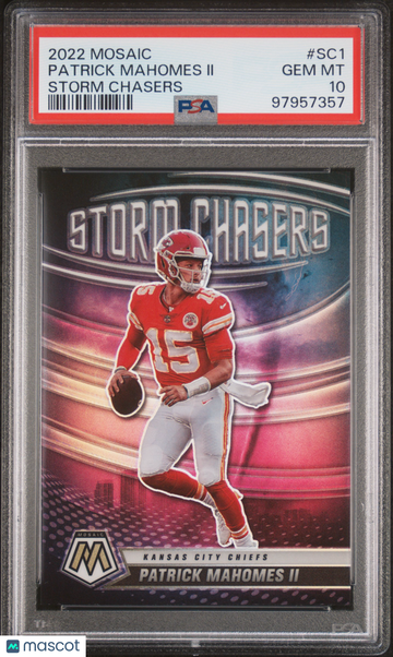 2022 Panini Mosaic Storm Chasers Patrick Mahomes II #SC1 PSA 10