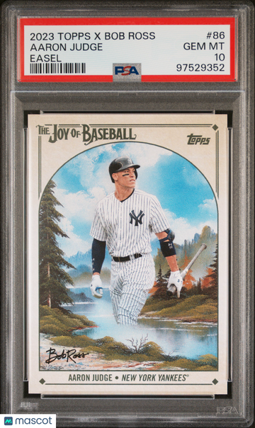 2023 Topps X Bob Ross The Joy Of Baseball Aaron Judge #86 Easel PSA 10