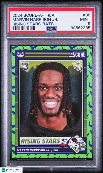 2024 Panini Score-A-Treat Rising Stars Marvin Harrison JR. #38 Bats / PSA 9