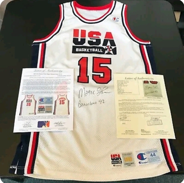 1992 Dream Team game worn magic Johnson jersey 