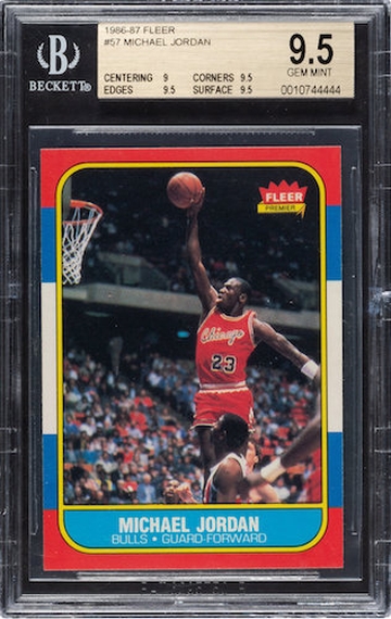 86 Fleer Jordan BGS GEM