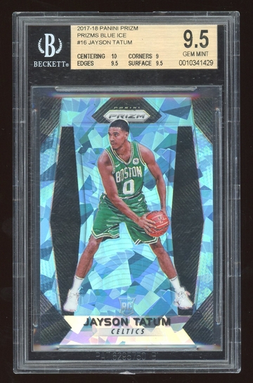 2017 Prizm Jayson Tatum Blue Ice