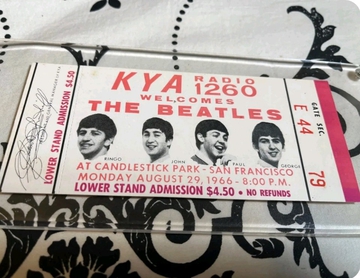 Beatles ticket stub test 