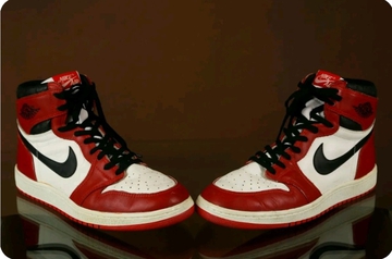 Autographed game used 1987 Jordan's 